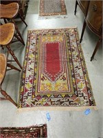 Vintage Oriental Style Rug 58 Inches By 37 Inches