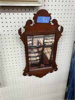 Walnut Chippendale Wall Mirror 22 Inches Long
