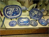 6pc Lot Of Blue Willow China As Shown