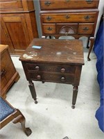 Two Drawer Sheraton Style Sewing Stand