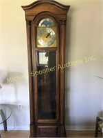 GRANDFATHER CLOCK WITH WEST GERMAN MOVEMENT