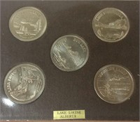 Lakes of Alberta 5 Medallions