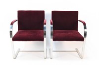 PAIR OF KNOLL BRNO CHAIRS