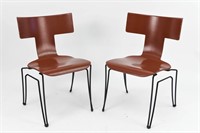 PAIR OF DONGHIA ANZIANO SIDE CHAIRS
