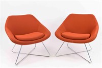 PAIR OF ALLERMIUR LOUNGE CHAIRS