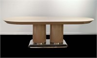 KARL SPRINGER STYLE EXTENSION DINING TABLE