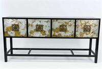 MID-CENTURY CHINOISERIE DECORATED SIDEBOARD