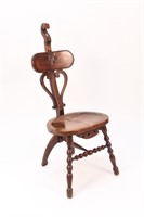ANTIQUE CARVED WOODEN CHAIR