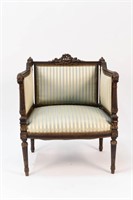 CARVED FRENCH CHAIR
