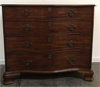 GEORGE III MAHOGANY FOUR DRAWER CHEST