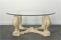 FIGURAL OWL BASE COFFEE TABLE