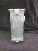 1930'S PRIMITIVE ANTIQUE GLASS MAIL BOX 12"T X 5"W
