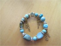 Turquoise and Crystal Bracelet