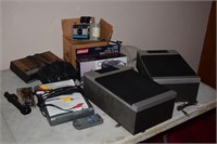 Electronic Equuipment-2 Speakers, Polaroid Camera,