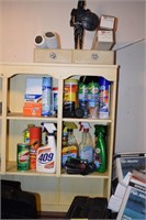 Contents of Shelves(4 Cubbies and Top)