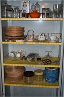 Contents of Shelves w/Metal Cabinet(30Wx6Dx57H)