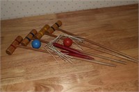 Vintage Kids Croquet Set (2 balls)