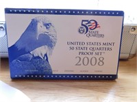 2008 US Mint 50 State Quarters Proof Set