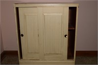 Cabinet w/2 Sliding Doors(24Wx14Dx30H)-Damaged