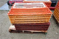 2 plastic chicken cages
