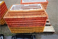 2 plastic chicken cages