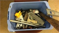 Tote of misc. tools & other
