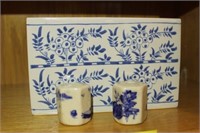 DELFT FLOWER BRICK FROM COLONIAL WILLIAMSBURG