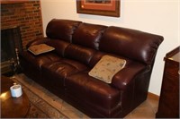 7' LEATHER HIDE-A-BED SOFA