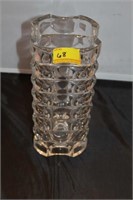 9 1/2" CRYSTAL VASE MARKED: FRANCE