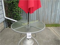 Outdoor Table and Umbrella