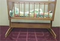 Little Dolls Cradle With Blankets 25''x19''x13''