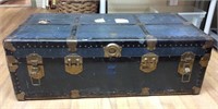 Large Vintage Trunk (39x21x14) & Contents, Many