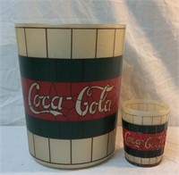 COCA-COLA Pail & Glass