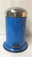 Mini Blue Step Garbage Can 13"H