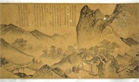 Long Chinese Painting Scroll