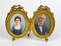 Double Framed Miniature of a Couple