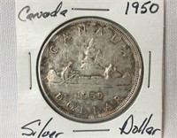 1950 CANADA Silver Dollar