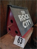 ROCK CITY BIRDHOUSE 15X15X12