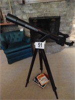 BUSHNELL 430 TELESCOPE WITH BOOKS AND ASSESSORIES