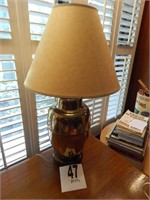 BRASS TABLE LAMP 27"