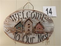 WELCOME TO OUR NEST 16" SIGN