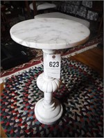 MARBLE PEDISTAL PLANT STAND