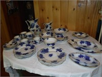 FLOW BLUE DISHES