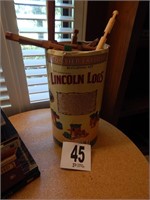 ASSORTED LINCOLN LOGS