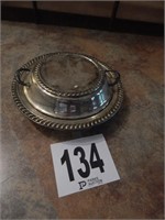 SILVER DISH WITH LID