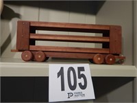 HANDMADE WOODEN TRAIN CAR WORKS WITH NO. 17