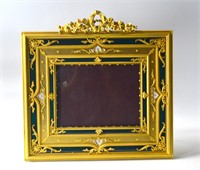 Bronze Enamel Mother of Pearl Picture Frame
