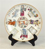 Chinese Famille Rose Plate w Figures