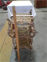 Ornate brass table