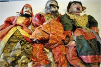 3 Antique Taiwanese Marionette Puppets